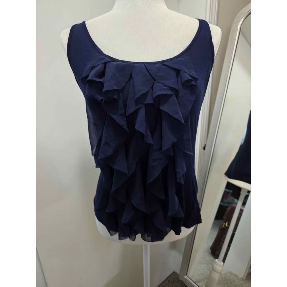 New York & Company Ruffle Front Tank Top